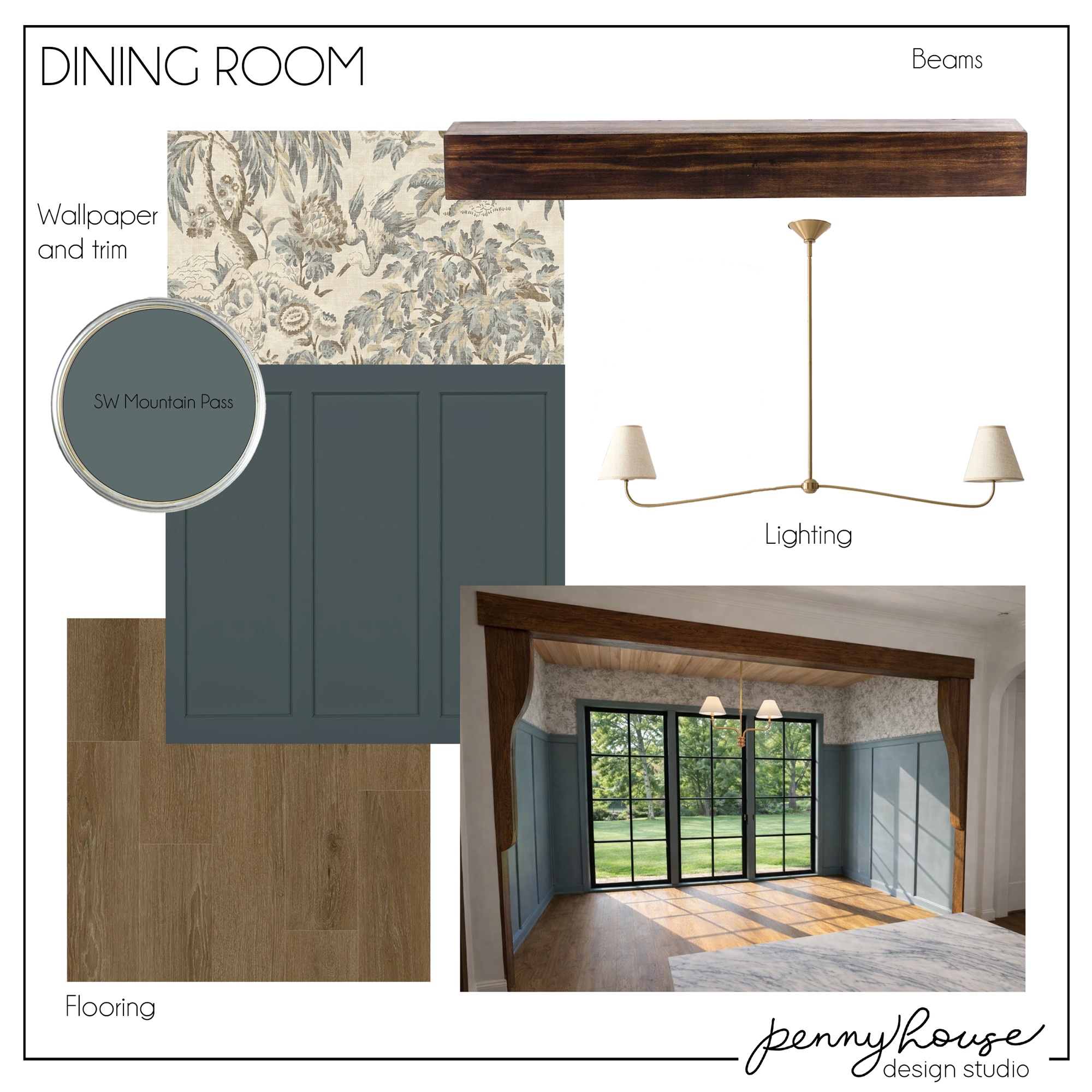 Dining room design board