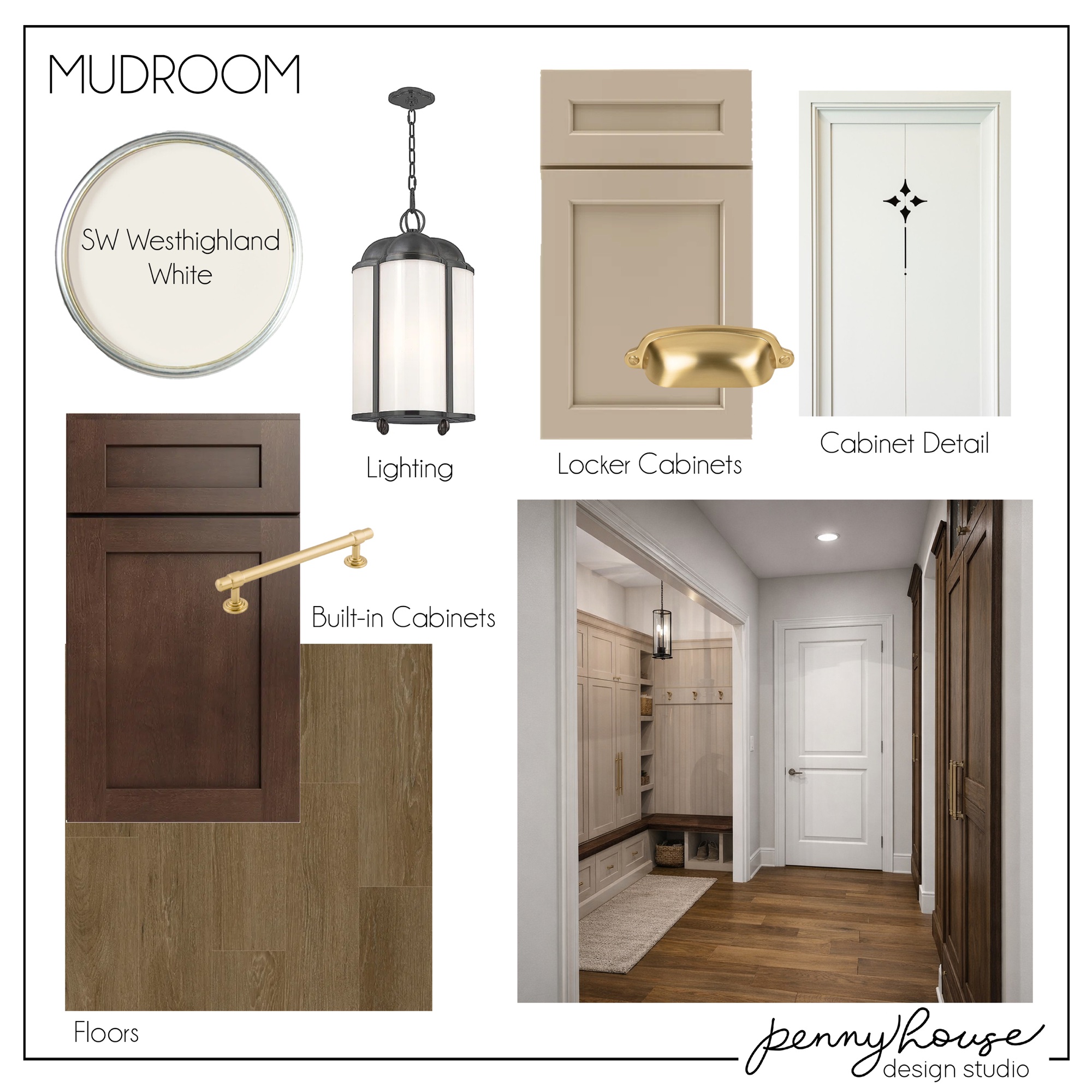 Mudroom design board