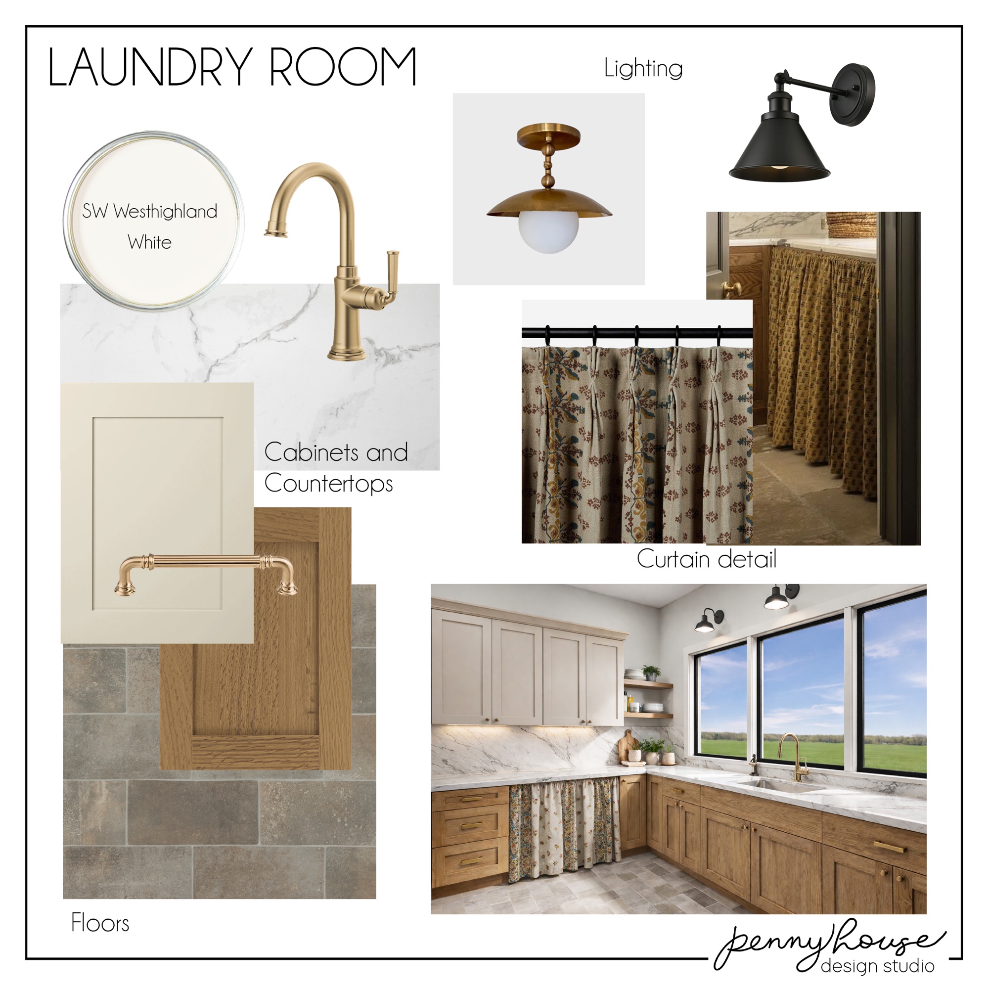 Laundry room design board
